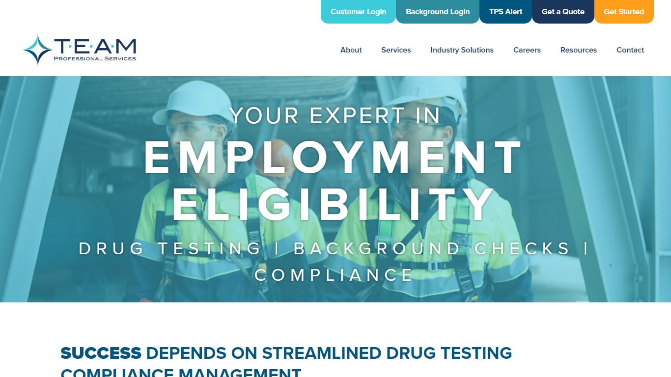 TEAM Professional Services | Drug Testing, Background Checks